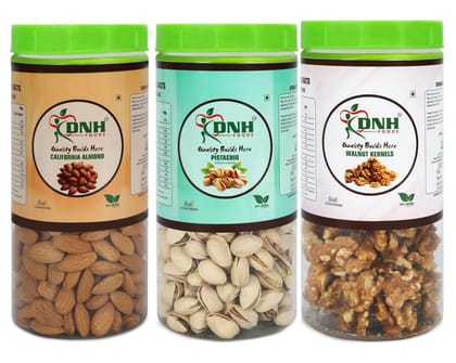 DRY FRUITS COMBO 750 GRAM  PACK  250G X 3 PC