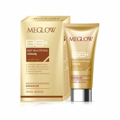 Meglow BB+ beautifying cream with spf15 , 30g Pack of 1