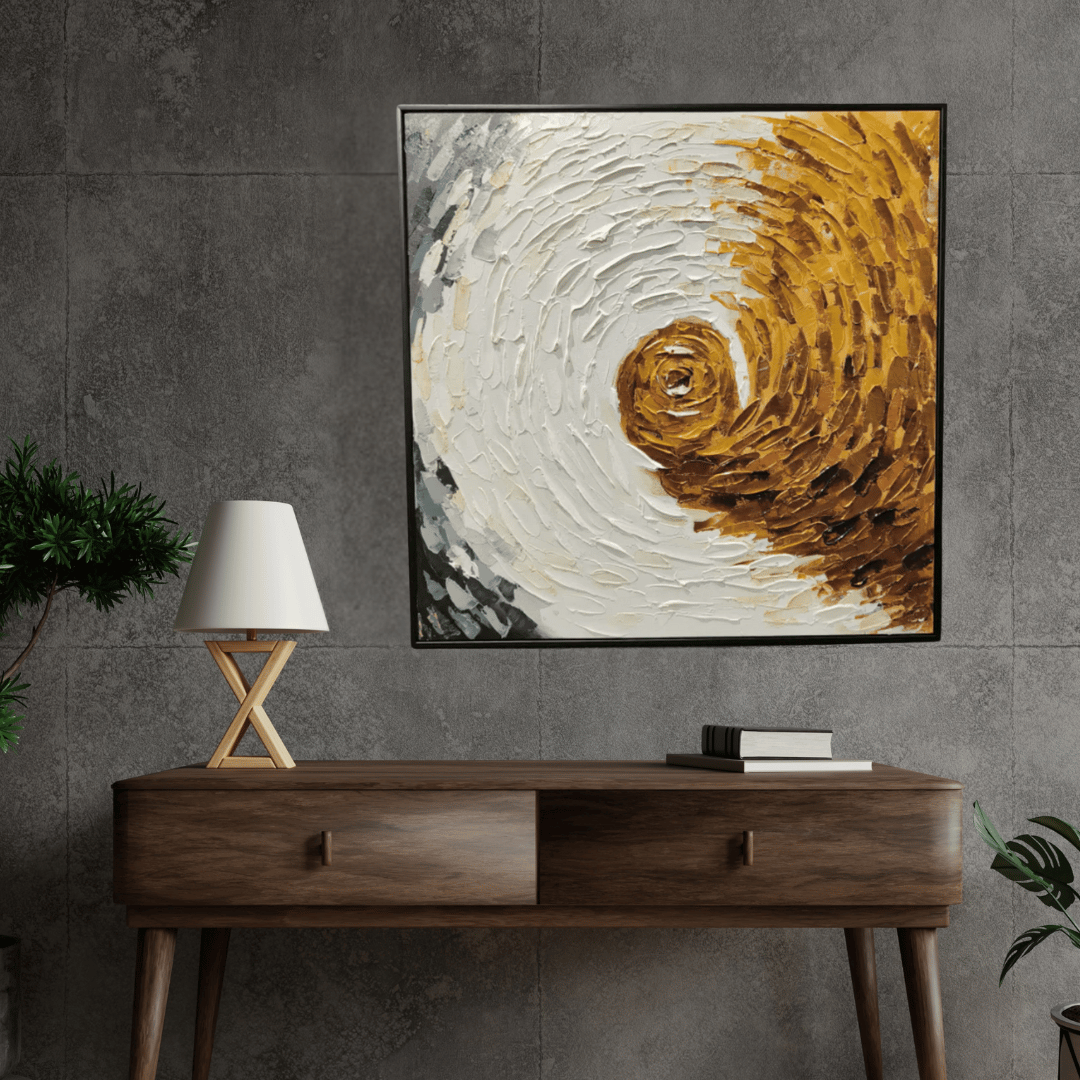 Exclusive Hand Crafted Painting Style 49-H: 31.5 | L: 31.5 Inch