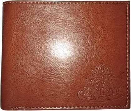 SAGIRON Men & Women Casual Tan Artificial Leather Wallet - Mini (5 Card Slots)