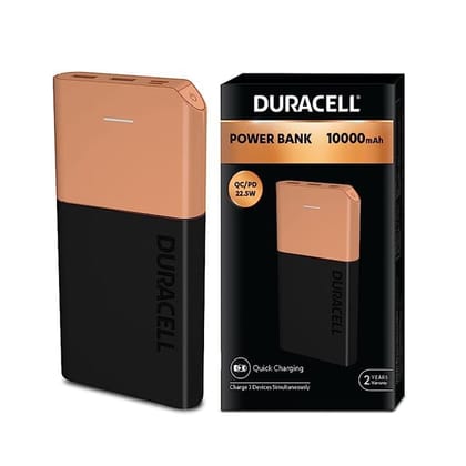 Duracell 10000 mAh 22.5W Fast Charging Lithium-ion Power Bank-Duracell 10000 mAh 22.5W Fast Charging Lithium-ion Power Bank