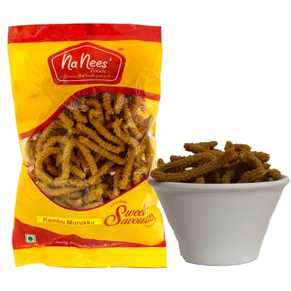 Kambu Murukku | Bajra Murukku | Pearl Millet Murukku | Millet Snacks | 150 g Pack (Weight - 150g) by NaNee's Foods