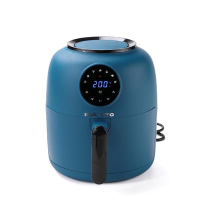 Gleevers X Fumato Digital Air Fryer: 12 Presets, 4.5L, 1300W, 5-in-1 (Roast, Bake, Grill, Fry, Defrost), 90% Less Oil, 1 Year Warranty, Midnight Blue.-Gleevers X Fumato Digital Air Fryer: 12 Pres