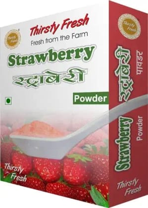 Thirsty Fresh Strawberry Powder Ready To Use For Cake Ice Cream Shake, 300 gm