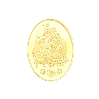 Sri Jagdamba Pearls 4 Grams 24Kt (999) Radha Krishna Gold Coin  by SRI JAGDAMBA PEARLS