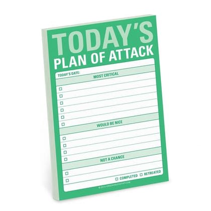 Knock Knock Today's Plan of Attack Great Big Sticky Notes