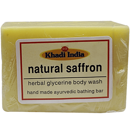 Khadi Body Wash - Natural Saffron Herbal Glycerine, 125 g