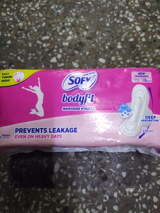 Sofy Bodyfit Maintains hygiene Prevents leakage Even on heavy days 