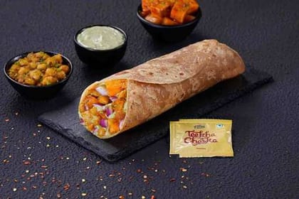 Punjabi Chole Paneer Wholewheat Wrap