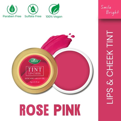 Natura Lip Tint Lip Cheek The Change With Richness Jojoba Oil, Argon Oil And Vitamin E For Lips, Blush & Eyeshadow for Women & Girls  ( Rose Pink )-Perssian Red
