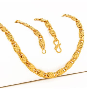 FASHION FRILL - Gold Plated Chain ( Pack of 1 ) - Golden