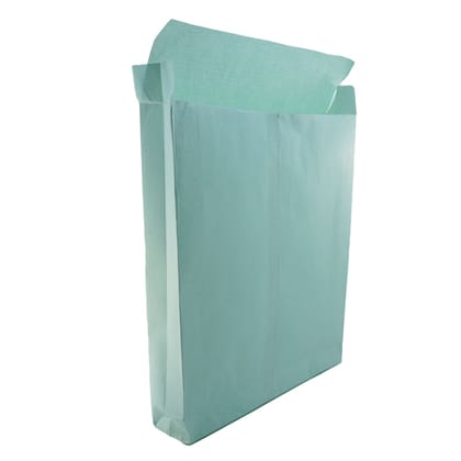 Gusseted Green Cloth Line Envelopes Mailers Paper Covers Box Type-10x12 Inch (M1) / 5 Pieces