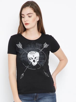 CROSS-ARROW-SKULL-L / Black