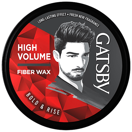 Gatsby Hair Styling Fibre Wax - High Volume, Bold & Rise, Long Lasting Effect, Fresh New Fragrance, 75 G