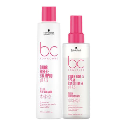 Schwarzkopf Professional Bonacure pH 4.5 Color Freeze Sulfate Free Micellar Shampoo + Conditioner