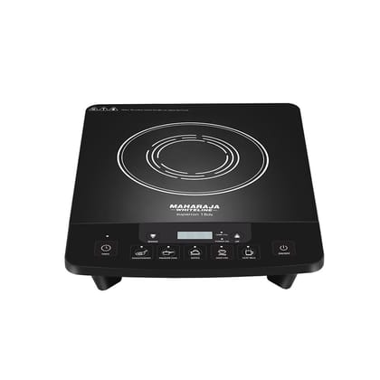 Maharaja Whiteline Superion 1800W Black Induction Cooktop with Push Button