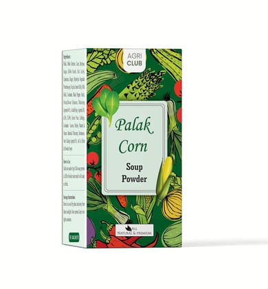 Agri Club Palak Corn Soup Powder, 15 Sachets Each 15 gm