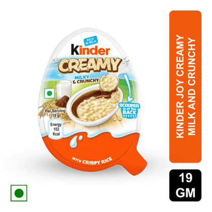 Ferrero Kinder Joy Creamy - Milk And Crunchy, 19 gm Cup