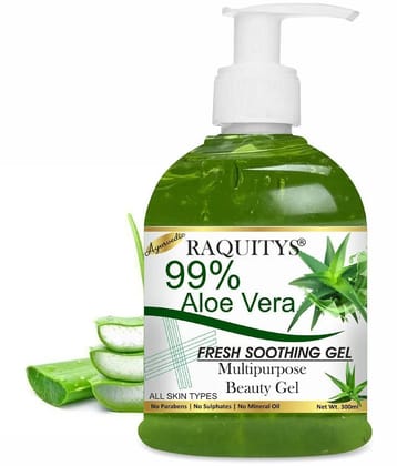 RAQUITYS PURE Aloe Vera Gel - Moisturize Skin & Younger Looking (300 ml)