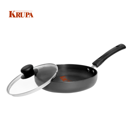 Krupa Hard Anodized Fry Pan - Size 2-  22 cm-Krupa Hard Anodized Fry Pan - Size 2-  22 cm