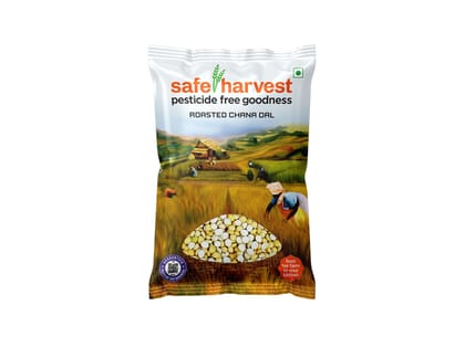 Safe Harvest Roasted Chana Dal 500g, Pesticide- Free 