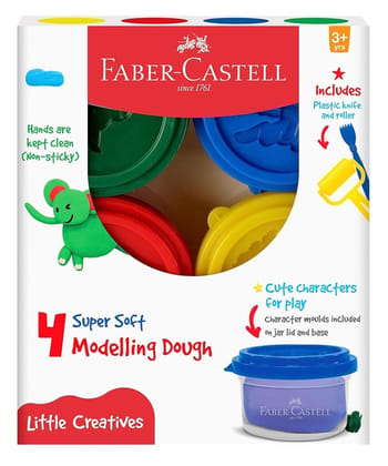 Faber Castell Little Creatives Modelling Dough Sets (Choose Size)-SET OF 4