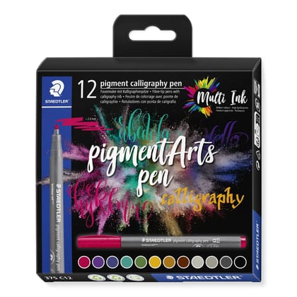 Staedtler- Pigment Calligraphy Pen - 12 Count