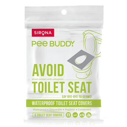 PeeBuddy Waterproof Toilet Seat Cover Disposable  Hygenic - 5 Seat Covers-PeeBuddy Waterproof Toilet Seat Cover, Disposable & Hygenic - 5 Seat Covers