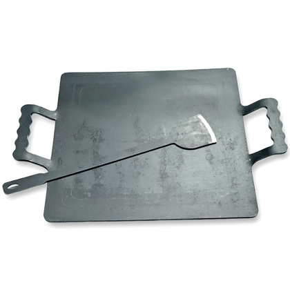 NAAYAGI - SQUARE TAWA - PURE IRON MADE for dosa, roti, 5 MM THICK, 3 KG