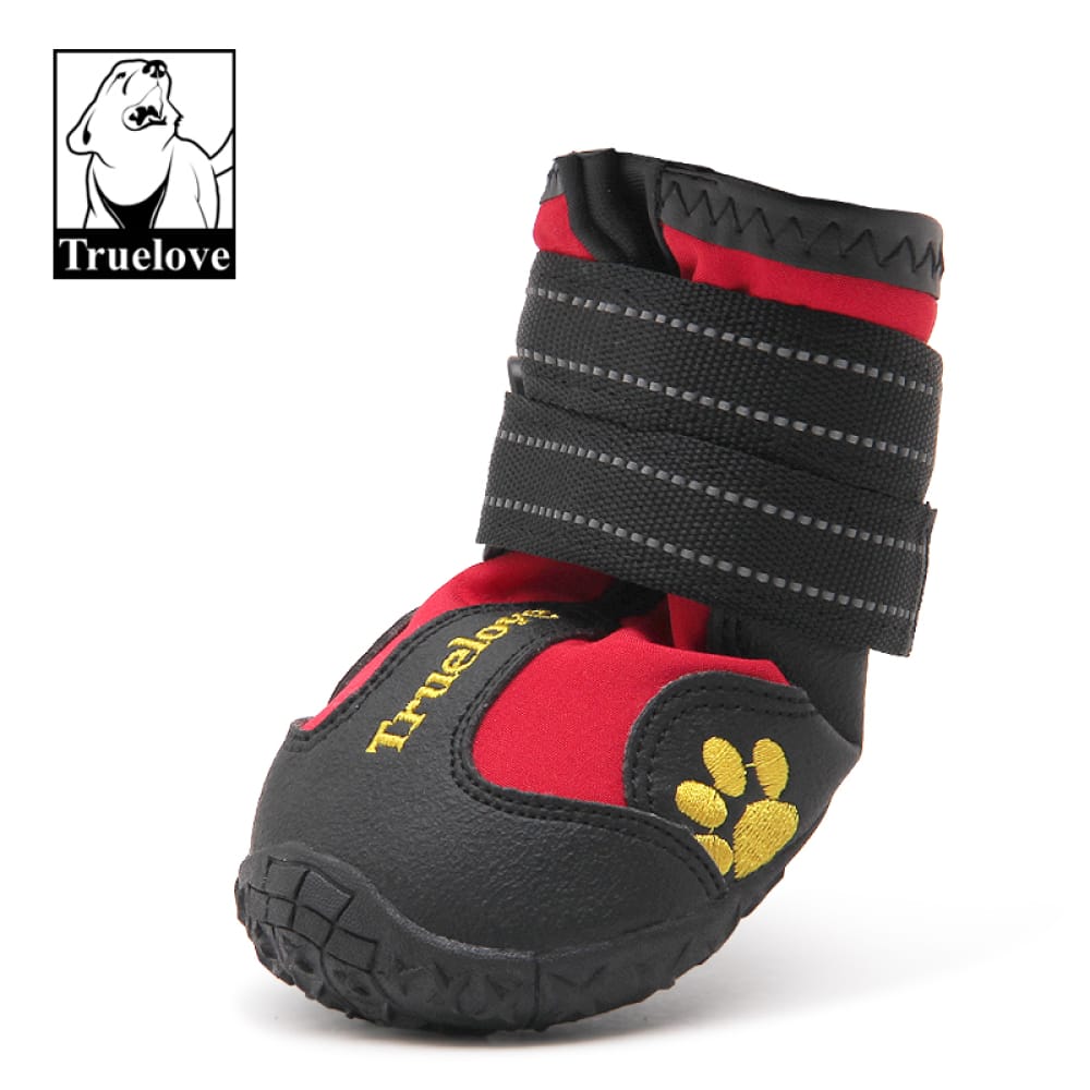 Truelove Waterproof Pet Boots for Dogs Red Set of 4-XXS