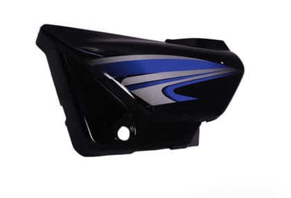 Side Panel / Side Cowl Set Fit For Hero Splendor Plus New Model (New Graphics) Black (Blue Sticker)