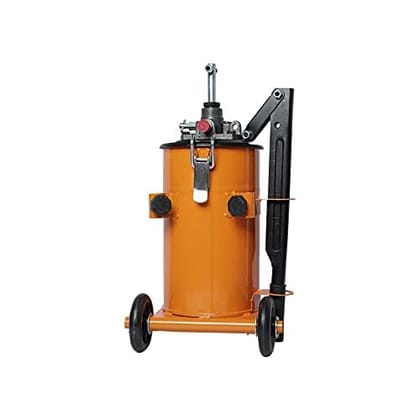 Eastman Grease Bucket Pump Set Of 1Pcs, 5 Kg. With Trolley, Solid Steel Pump Chamber & Cast Head, High Pressure Hand Operated, Solid Steel Chamber Quick and Openable Cover (E-2261)