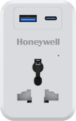 Honeywell Surge Cube, 1 Universal Socket, PD20W & USB  A Port, 3Yr Manufacturer Warranty