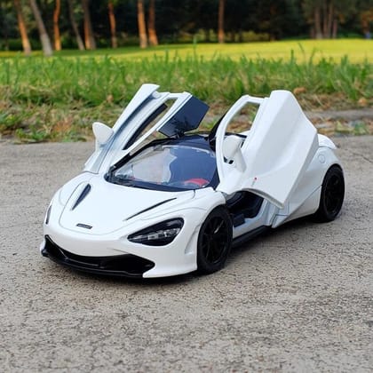 Mclaren 720s Resembling Metal Die Cast Car - 1:32 Scale - White