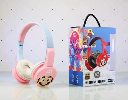 Super Mario Wireless Bluetooth Headset-Pink