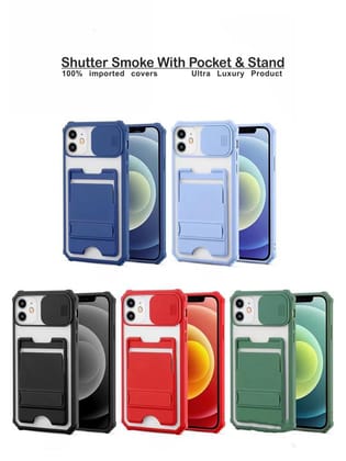 Shutter Smoke With Stand Hard Case For Iphone-Iphone 13 Pro Max