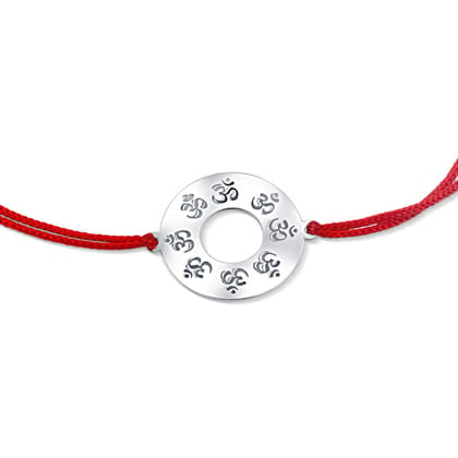 Om Dhuni -  925 Sterling Silver Rakhi for your brother