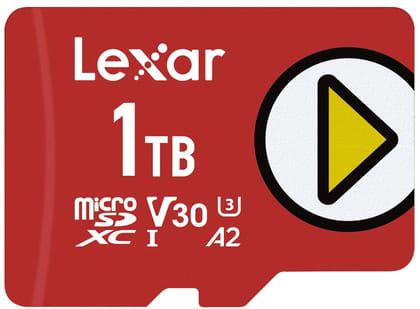 Lexar Play 1TB MicroSDXC U3 A2 Upto 150MB-s Read UHS-I Card