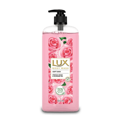 Lux Soft Skin French Rose & Almond Oil Body Wash, 750 ml Bottle