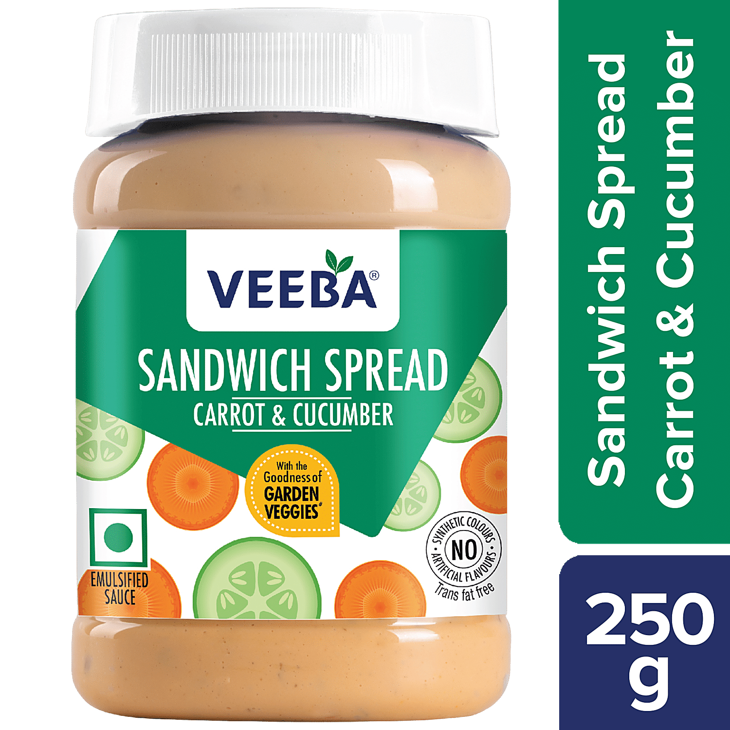 Veeba Sandwich Spread Carrot & Cucumber, 250 G