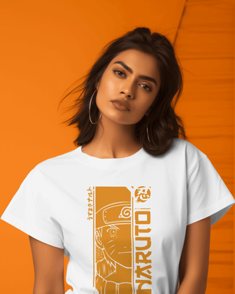 Naruto Customized Printed T-shirt Naruto Series-Black / L