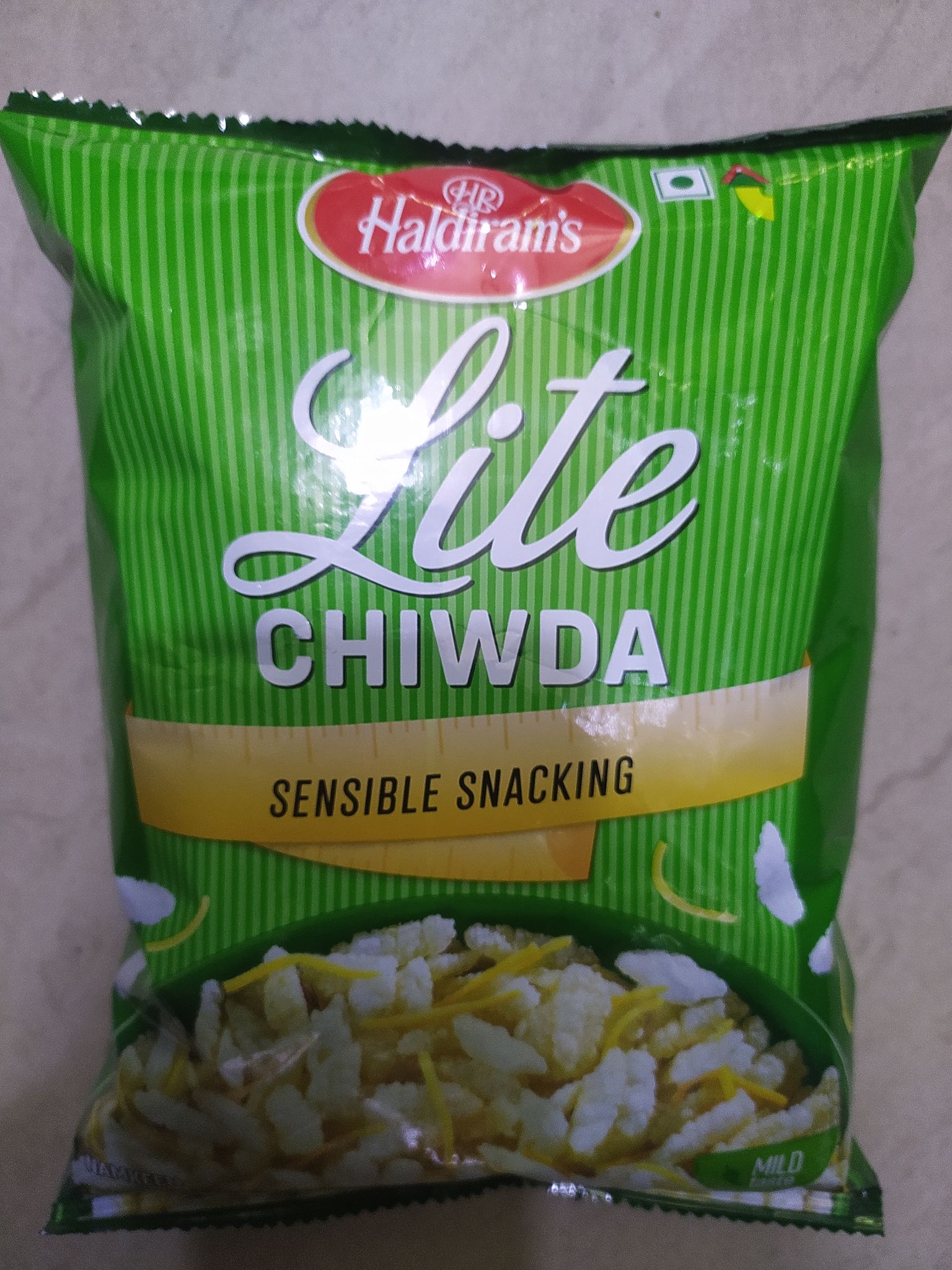 Haldiram's Lite Chiwda Sensible snacking 