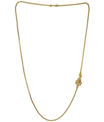 JIPPA - Golden Metal Necklace ( Pack of 1 ) - Golden