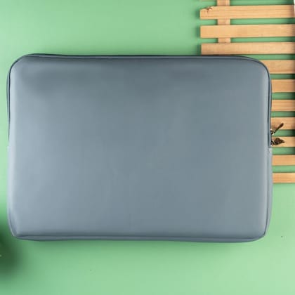 Blue Leather Laptop Sleeve-Blue Leather Laptop Sleeve