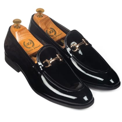 Italian Cut Buckle Slipons (Patent Black)-EU 41 / UK 7 / Patent Black