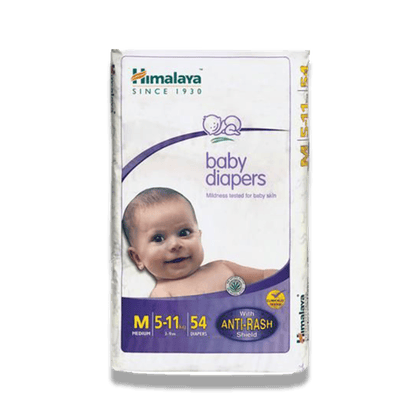 Himalaya Baby Diapers Medium, 54 Units Pack