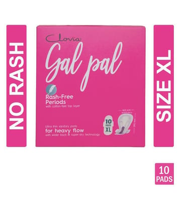 Clovia Gal Pal 10 Sanitary Pads - XL for Heavy Flow - 280 mm