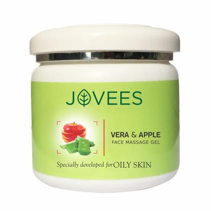 Jovees Herbal Face Massage Cream with Aloe Vera and Apple| Improves Skin Texture Making It Fairer and Radiant | 400gm