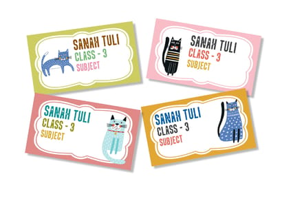 Book Labels - Meow-12