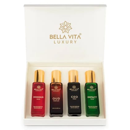 Bella Vita Luxury Perfume Gift Set For Man - 4x20ml-Eau De Parfum